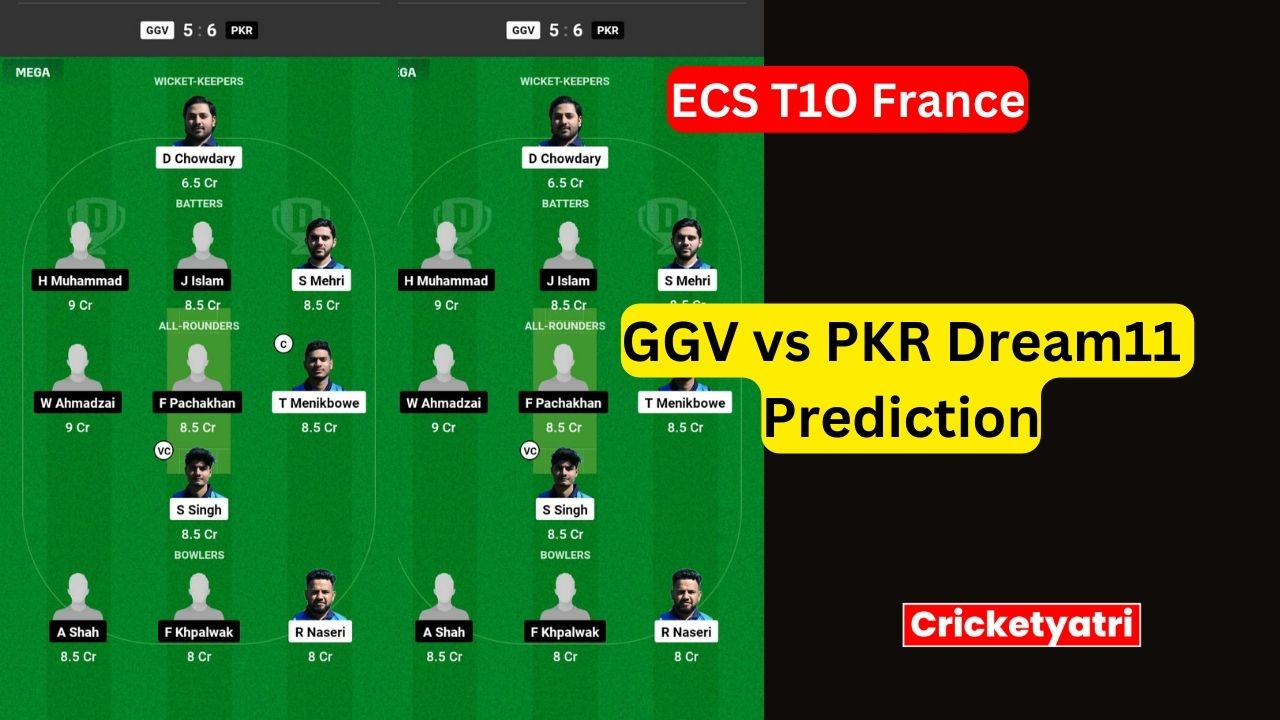 GGV vs PKR Dream11