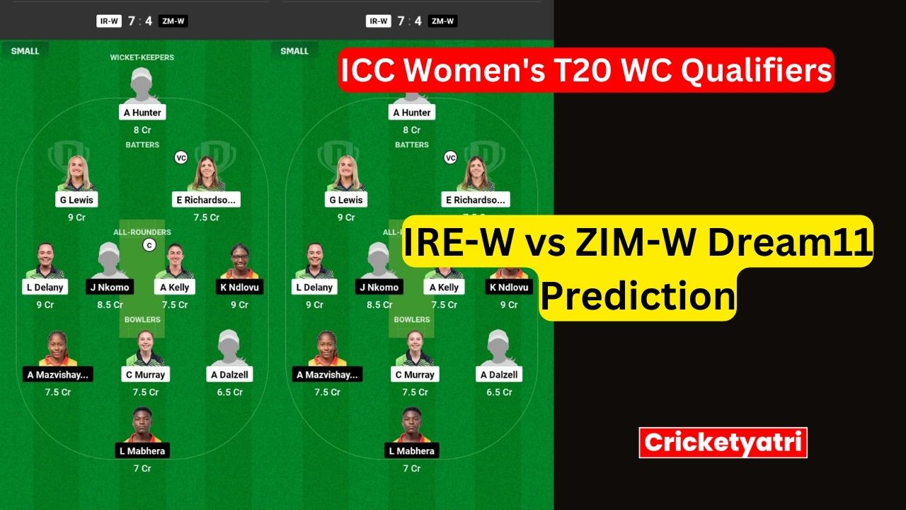 IRE-W vs ZIM-W Dream11