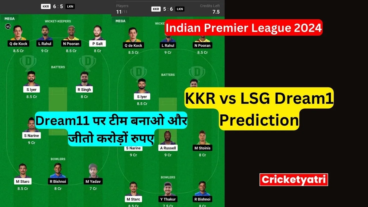 KKR vs LSG Dream11