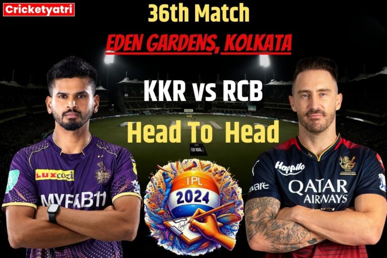 KKR vs RCB Head To Head