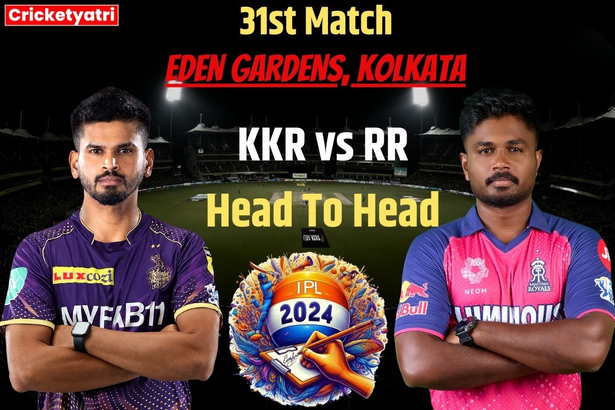 KKR vs RR Head To Head