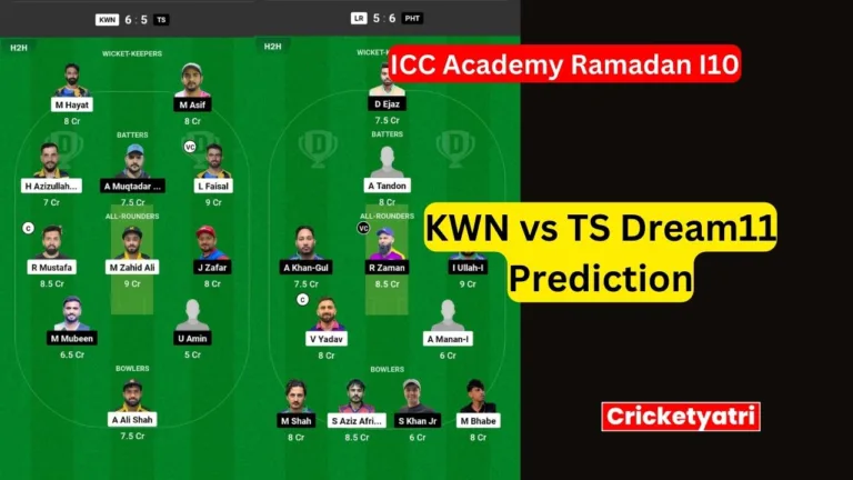 KWN vs TS Dream11