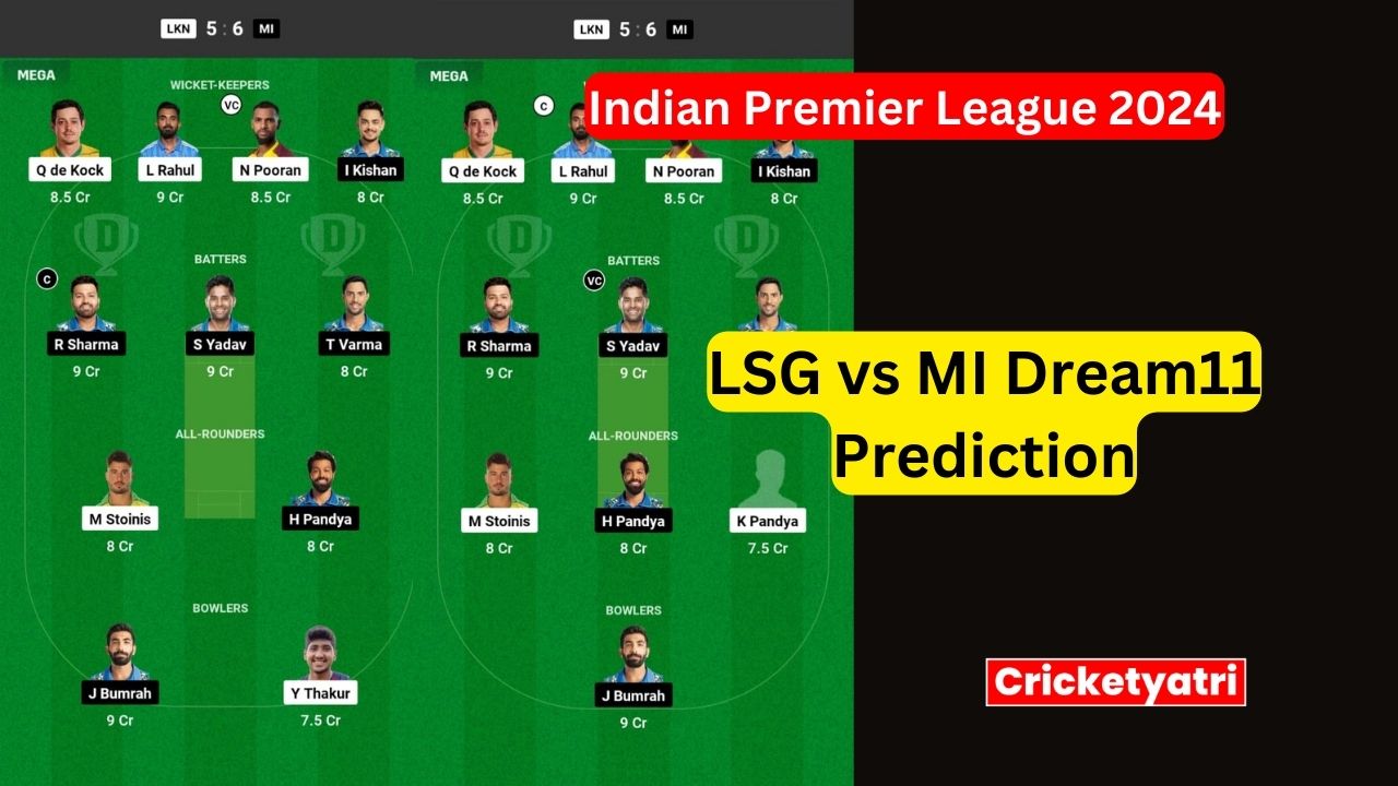 LSG vs MI Dream11