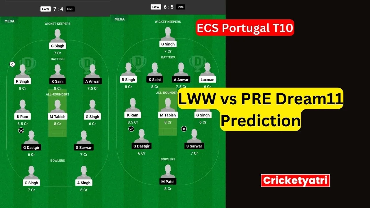 LWW vs PRE Dream11