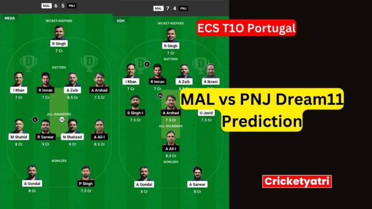 MAL vs PNJ Dream11