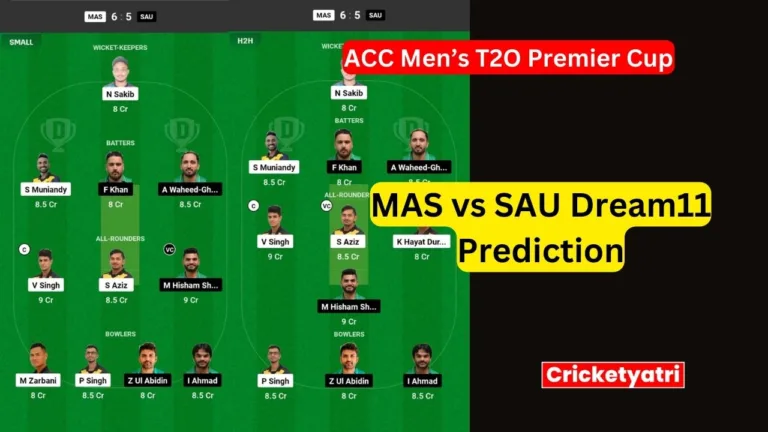 MAS vs SAU Dream11