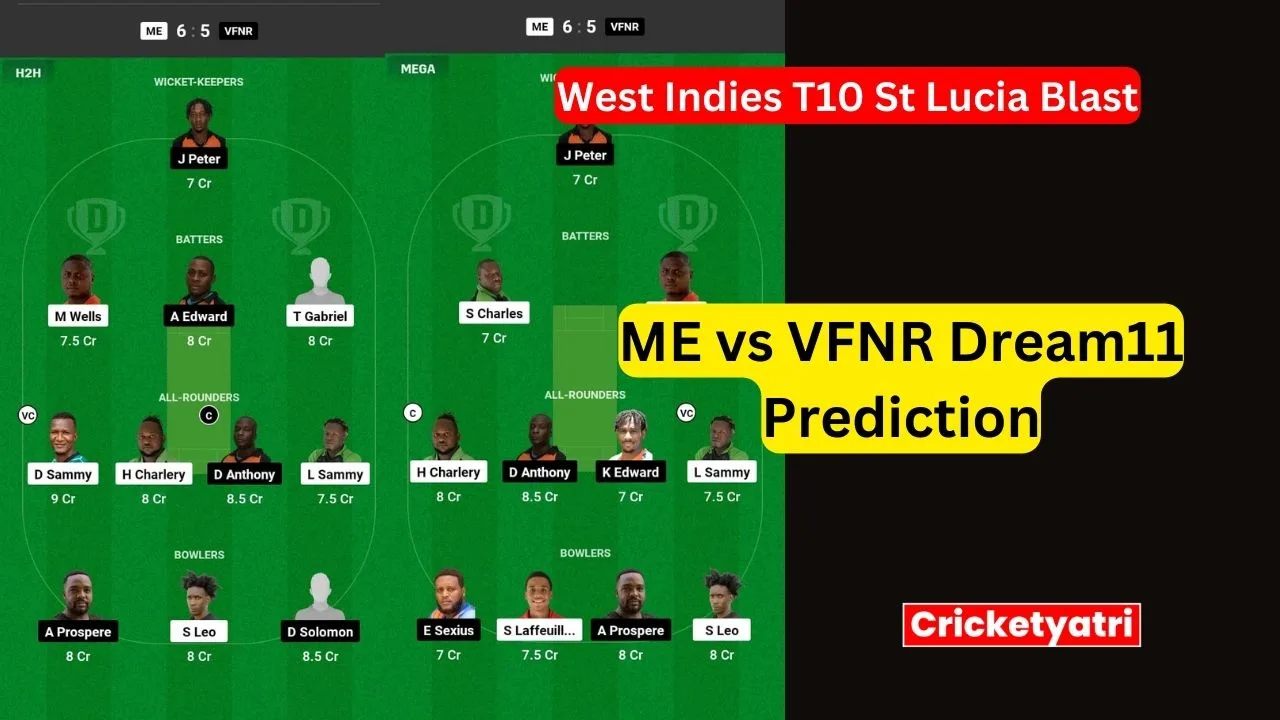 ME vs VFNR Dream11