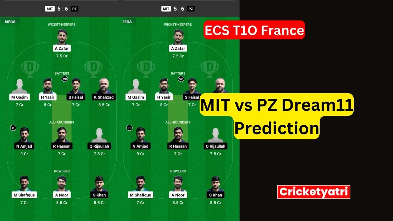 MIT vs PZ Dream11