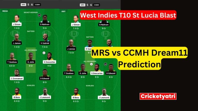 MRS vs CCMH Dream11