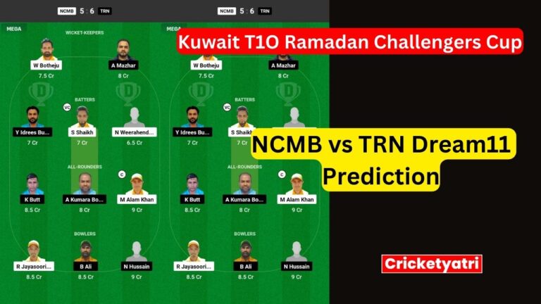 NCMB vs TRN Dream11