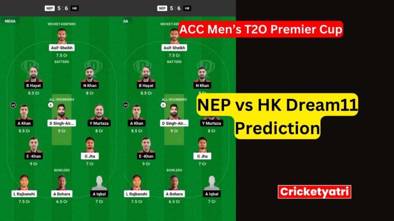 NEP vs HK Dream11