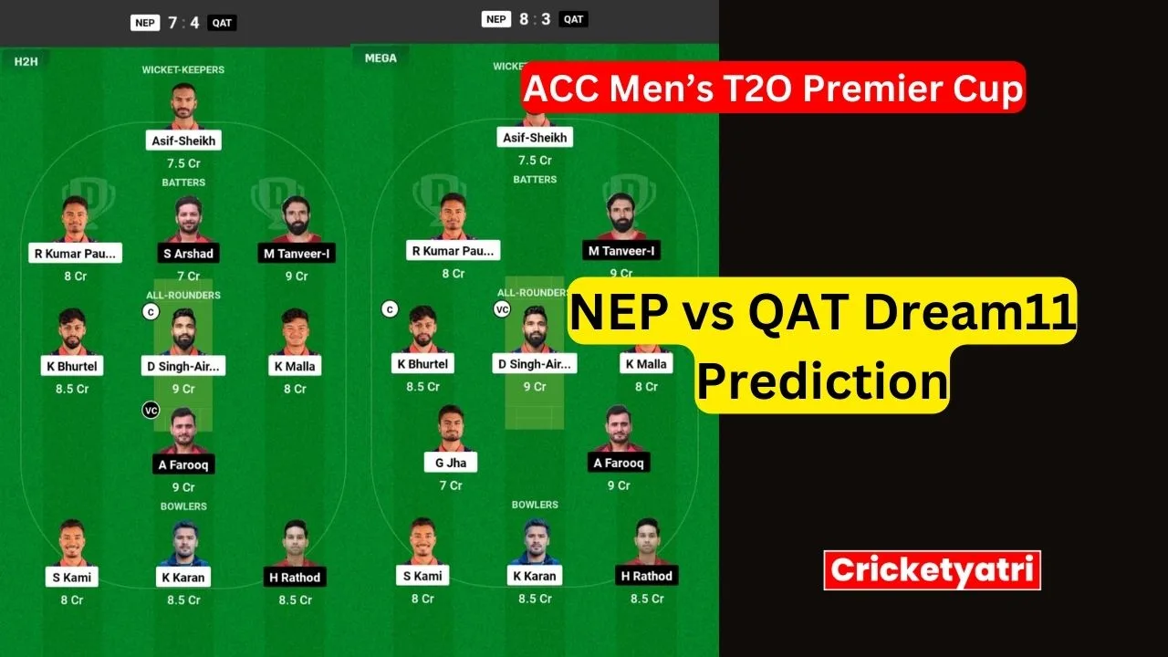 NEP vs QAT Dream11