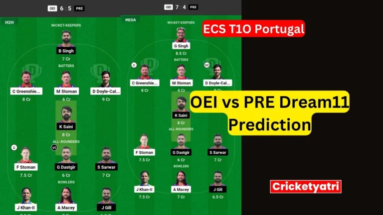 OEI vs PRE Dream11