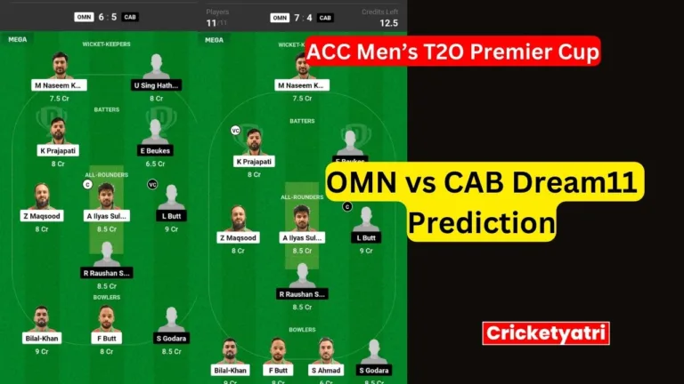 OMN vs CAB Dream11