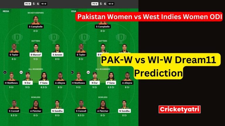 PAK-W vs WI-W Dream11