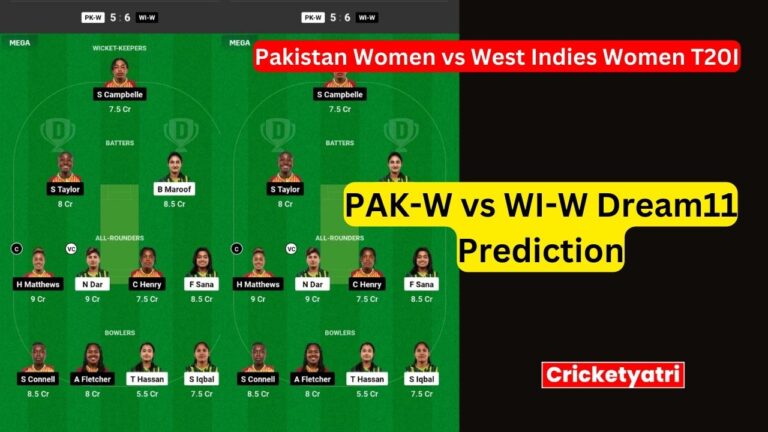 PAK-W vs WI-W Dream11