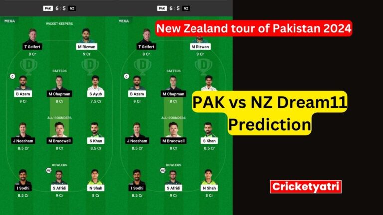 PAK vs NZ Dream11