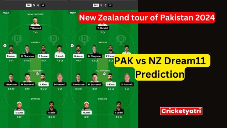 PAK vs NZ Dream11