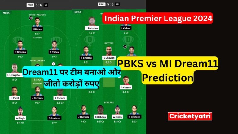 PBKS vs MI Dream11