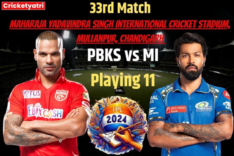 PBKS vs MI Playing 11