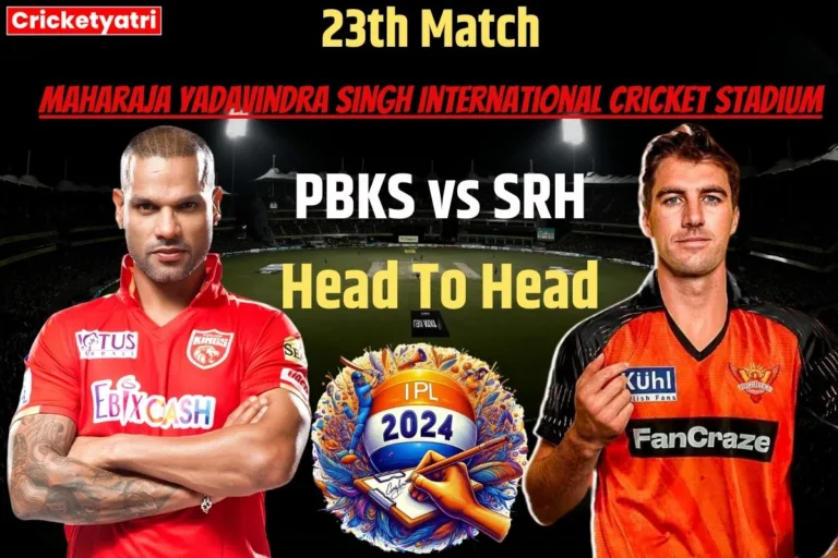 PBKS vs SRH Head To Head