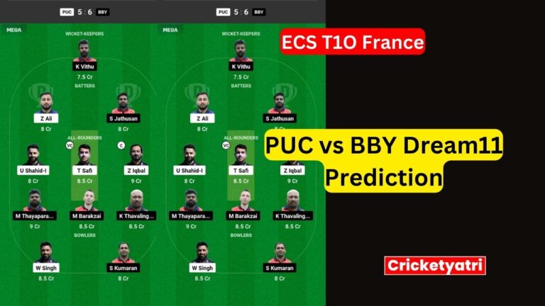 PUC vs BBY Dream11