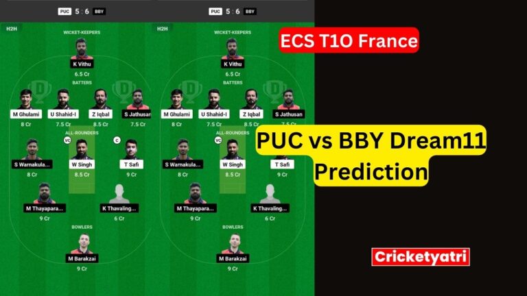 PUC vs BBY Dream11