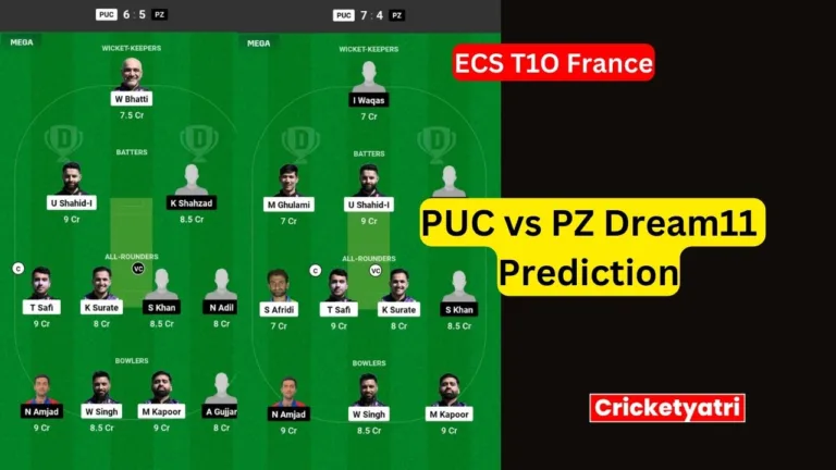 PUC vs PZ Dream11