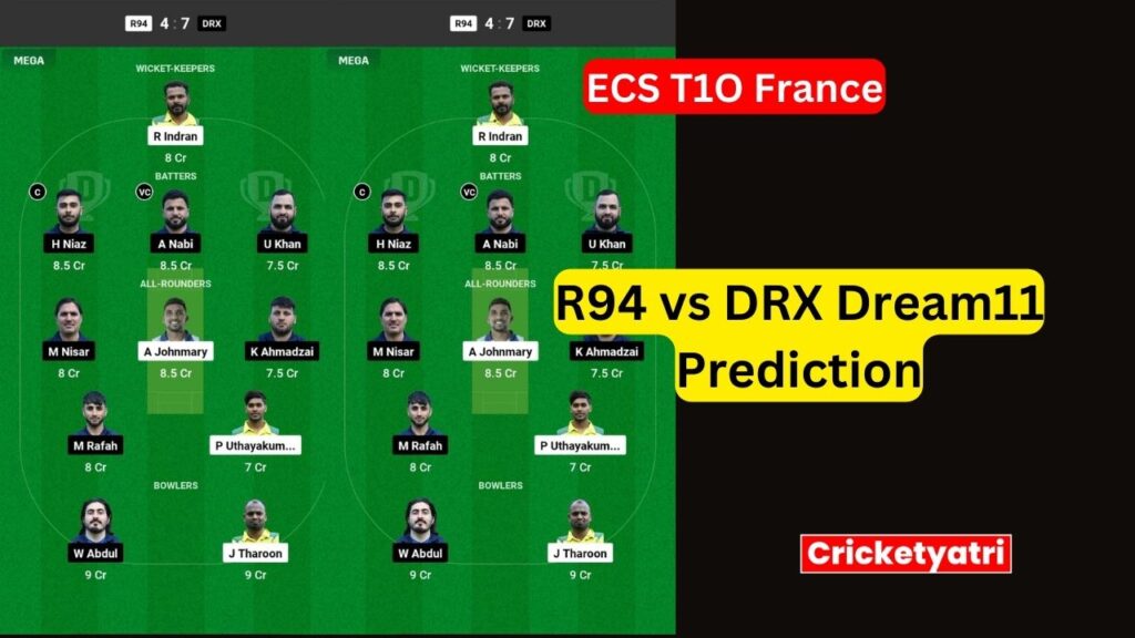 R94 vs DRX Dream11