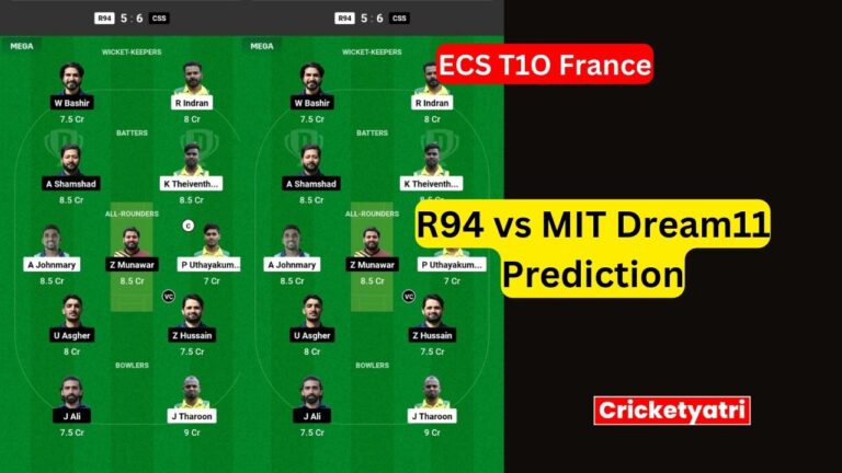 R94 vs MIT Dream11