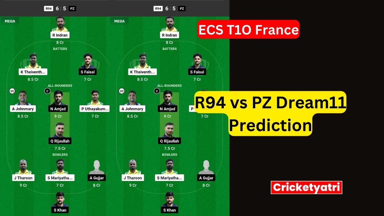 R94 vs PZ Dream11