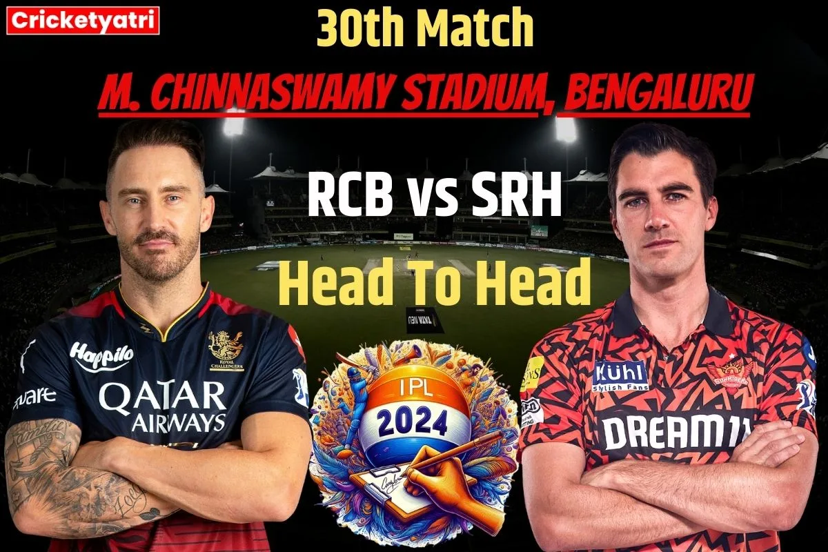 RCB vs SRH Head To Head