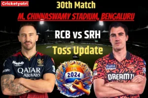 RCB vs SRH Toss Update
