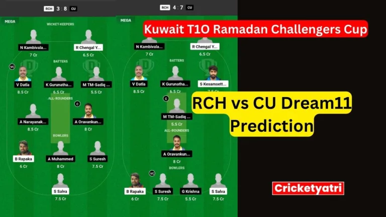 RCH vs CU Dream11