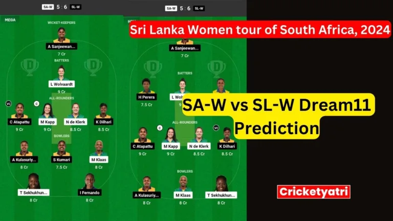 SA-W vs SL-W Dream11