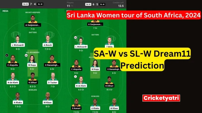 SA-W vs SL-W Dream11