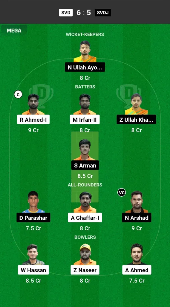 SVD vs SVDJ Dream11