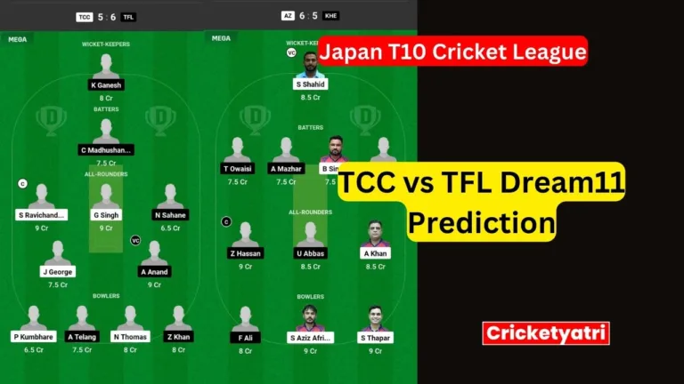 TCC vs TFL Dream11