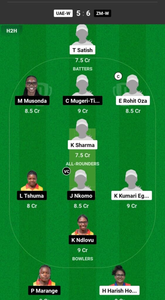 UAE-W vs ZIM-W Dream11