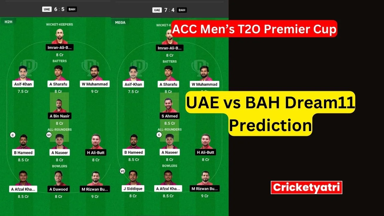 UAE vs BAH Dream11