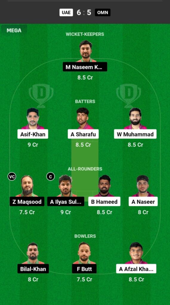 UAE vs OMN Dream11