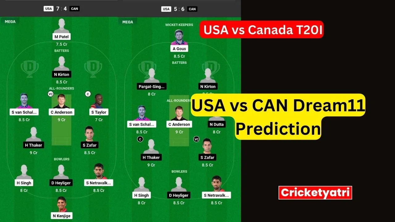 USA vs CAN Dream11