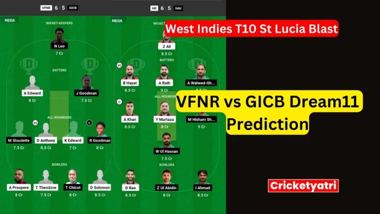 VFNR vs GICB Dream11