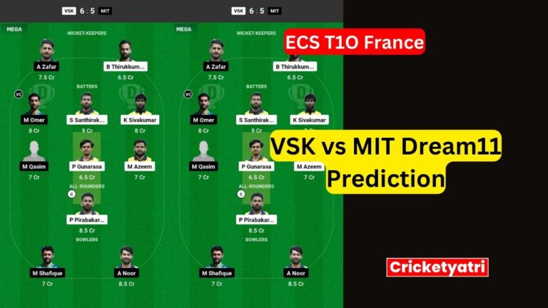 VSK vs MIT Dream11