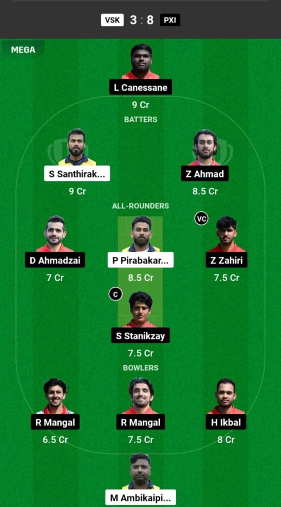 VSK vs PX1 Dream11