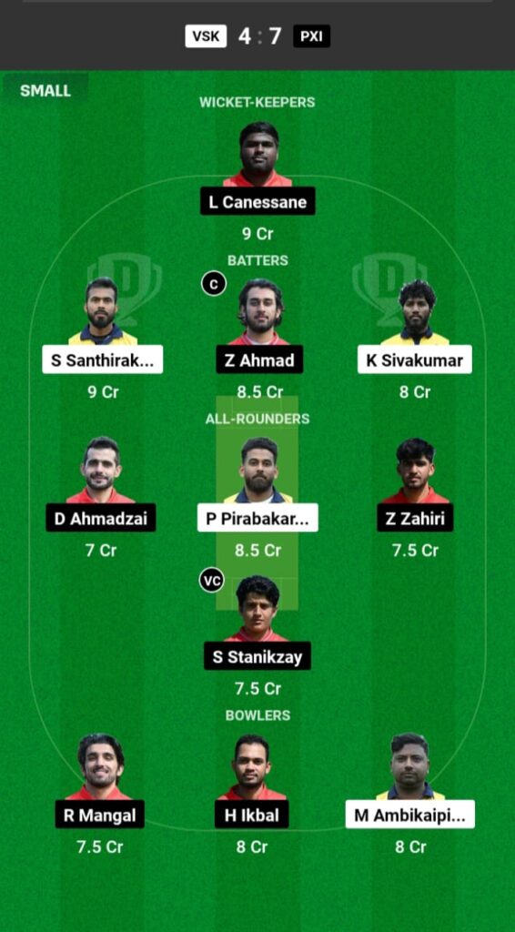 VSK vs PX1 Dream11