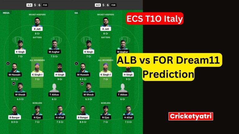 ALB vs FOR Dream11