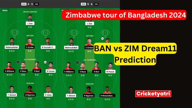 BAN vs ZIM Dream11