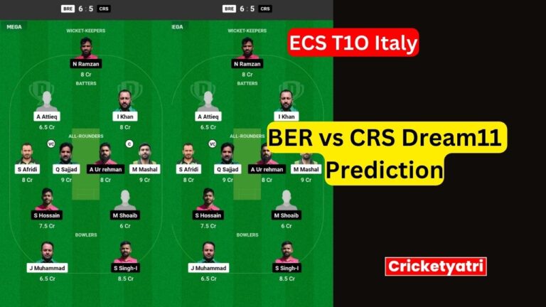 BER vs CRS Dream11