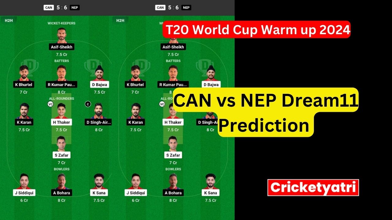 CAN vs NEP Dream11